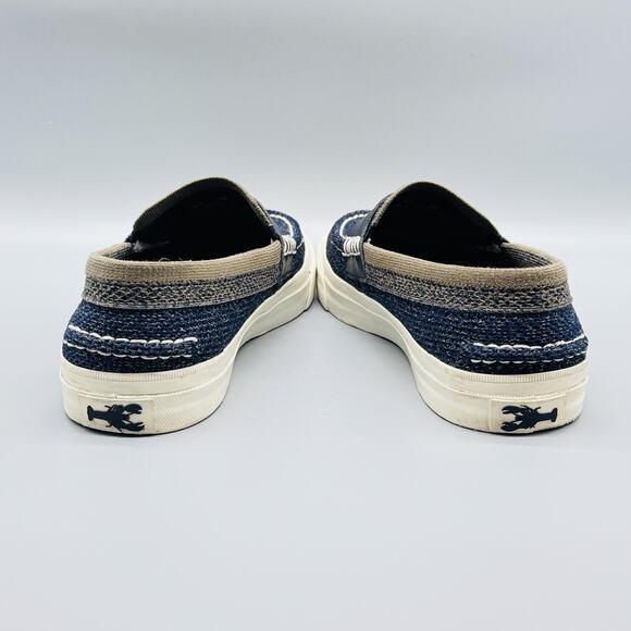 Cole Haan Shoes Men 8 Blue Knit Penny Loafer Grand OS Pinch Weekend Knit Casual - Picture 8 of 13